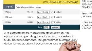 Calculadora de apuestas seguras (surebets) tipsterdevil.com