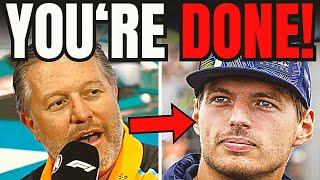 BOMBSHELL! ZAK BROWN EXPOSES What No One Knew About MAX VERSTAPPEN in F1!