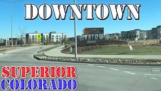 Superior - Colorado - 4K Downtown Drive