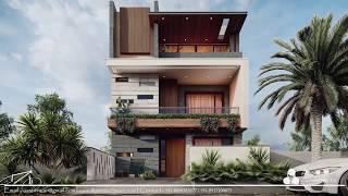 Front Elevation | 3D Views Modern House | Plan N Design -  Aastitva Architects and Visualizers