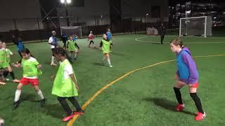 Football soccer Training   keeping possession three teams