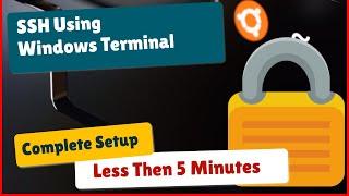 Start using SSH on Windows Terminal RIGHT NOW!