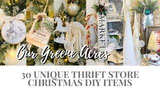 30 UNIQUE THRIFT STORE CHRISTMAS DIY DECOR ITEMS UNDER $5