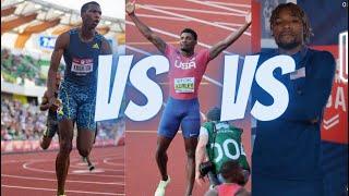 Noah Lyles Vs Erriyon Knighton Vs Fred Kerley In 200m | 2022 World Championships