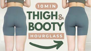 10min Slim Thigh & Booty Pilates | Fix Hip Dips, Hourglass Body Shaping (100% Result)