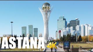 Astana, Kazakhstan, walking tour 4k 60fps