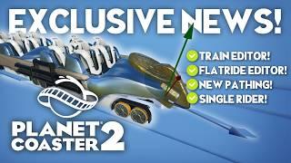 Planet Coaster 2 - GAMEPLAY EXLUSIVE INFO! - Scaling, Train Editor and more!