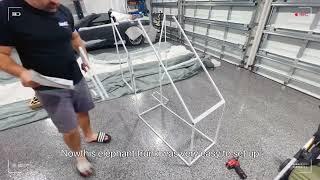 How to install GORILLASPRO Inflatable Paint Booth Air Draft Device quickly？