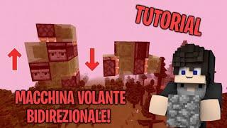 MACCHINA VOLANTE BI-DIREZIONALE!! *avanti ed indietro* - MCPE Tutorial - Wollf ITA