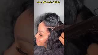 Tutorial How To Sew-in Weave With Closure Install! HD Lace w/Bouncy Hair Ft.#ELFINHAIR Review