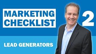 The Marketing Checklist #2 - 10 Tried and True Lead Generators