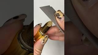 Cutting the AMAZING lipstick  #lipstick #cutting #cuttinglipstick #shorts #makeup #diy #satisfying