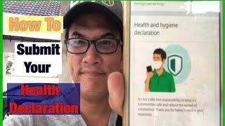 Grab Driver How To Submit Your Health Declaration