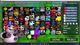 FNAF WORLD SIMULATOR ALL CHARACTERS (Including Rainbear and Golden Bouncepot)