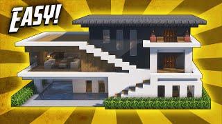 Minecraft: How To Build A Modern Mansion House Tutorial (#49)