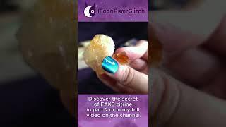 ASMR Real vs. Fake Citrine! (Part 1)  Whispering & Gemstone Tapping 