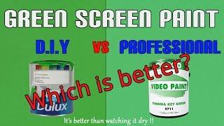 Green Screen Paint - DIY vs Professional - which one for your chroma key background - Rosco & Dulux