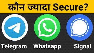 Whatsapp VS Telegram VS Signal - Which One is Best?? | Saurabh Karwi