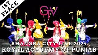 Royal Academy of Punjab - First Place Live Bhangra Category at Bhangra City Live 2024