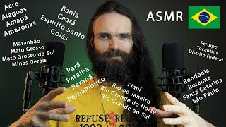 [ASMR Portuguese] I tried to whisper the states of Brazil