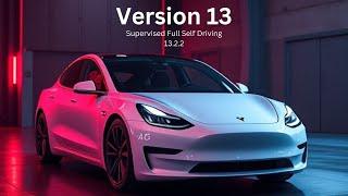 New Update Version 13.2.2 - Supervised Full Self Driving - Tesla Model 3 - Navigate to Aspire Coffee