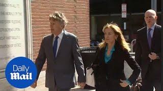 Actress Felicity Huffman arrives at Boston federal court