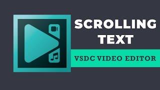 How to make scrolling text in VSDC Video Editor
