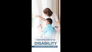 Certificate IV in Disability - RPL Australia