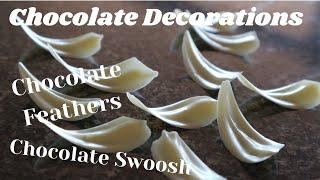 Chocolate Decoration Part 2: Petals / Feathers and Swoosh