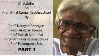 Prof. Amal Kumar Raychaudhuri (AKR) : E-13:P-1|Bengali Podcast: Chondimondop adda E-13 Part-1