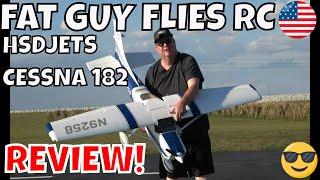 HSDJETS CESSNA 182 (NOW RARE PLANE) REVIEW  by Fat Guy Flies RC