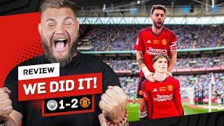 WE WON THE CUP! Mainoo and Garnacho goals! Man City 1-2 Man United LIVE Reaction