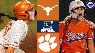 #6 Texas vs #11 Clemson (Exciting!) | Super Regionals Game 2 | 2025 College Softball Highlights