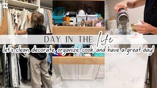 VERY PRODUCTIVE DAY | COOKING, CLEANING, ORGANIZING | ORGANIZED BATHROOM | DITL | MESSY HOUSE