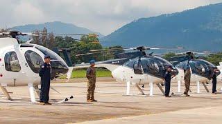 USA delivers 4 MD-530F Light Utility Helicopters to El Salvador