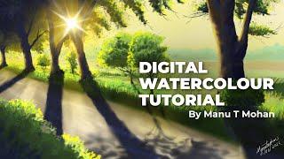 Krita Digital Painting Tutorial 05 — landscape