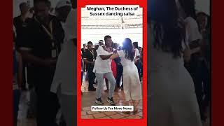 Meghan, The Duchess of Sussex dancing salsa