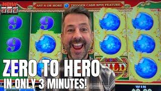 AMAZING COMEBACK!! I was down to my very last spin on Fortune Frame Slot Machine!