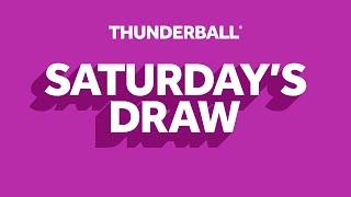 The National Lottery Thunderball draw results from Saturday 09 November 2024