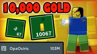 GETTING 10,000+ GOLD IN SKYBLOCK! Autofarm Method!! | Roblox