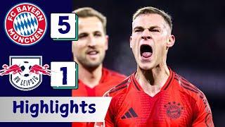 HIGHLIGHTS - Bayern Munich 5-1 RB Leipzig | All Goals and Highlights | Bundesliga 24/25