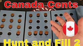 Canadian Cents are..... FUN! Cent Hunt and Fill Ep.2 #coinsnobz #coincollecting #canada