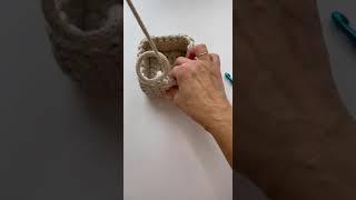 Easiest Seamless Crochet Row | Soft Decor New #shorts
