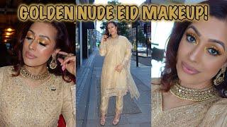 GET READY WITH ME FOR EID! Golden Nude Makeup!