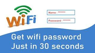 Get wifi password just in 30 seconds