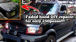 DIY Budget meal faded Car Hood Repaint for Only 250pesos | Nellywerkz TV