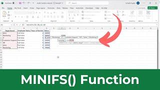 How to use the MINIFS function in Excel (Quick & Simple)
