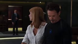 Pepper Potts kisses Tony Stark.Kissing Scene.Avengers (2012) Mini Movies.