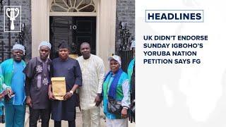 UK didn't endorse Sunday Igboho’s Yoruba Nation petition says FG