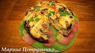 ВКУСНЫЙ ПИРОГ С ГРИБАМИ И КОЛБАСОЙ В МУЛЬТИВАРКЕ, РЕЦЕПТ ПИРОГА С СЫРОМ #РЕЦЕПТЫ ДЛЯ МУЛЬТИВАРКИ